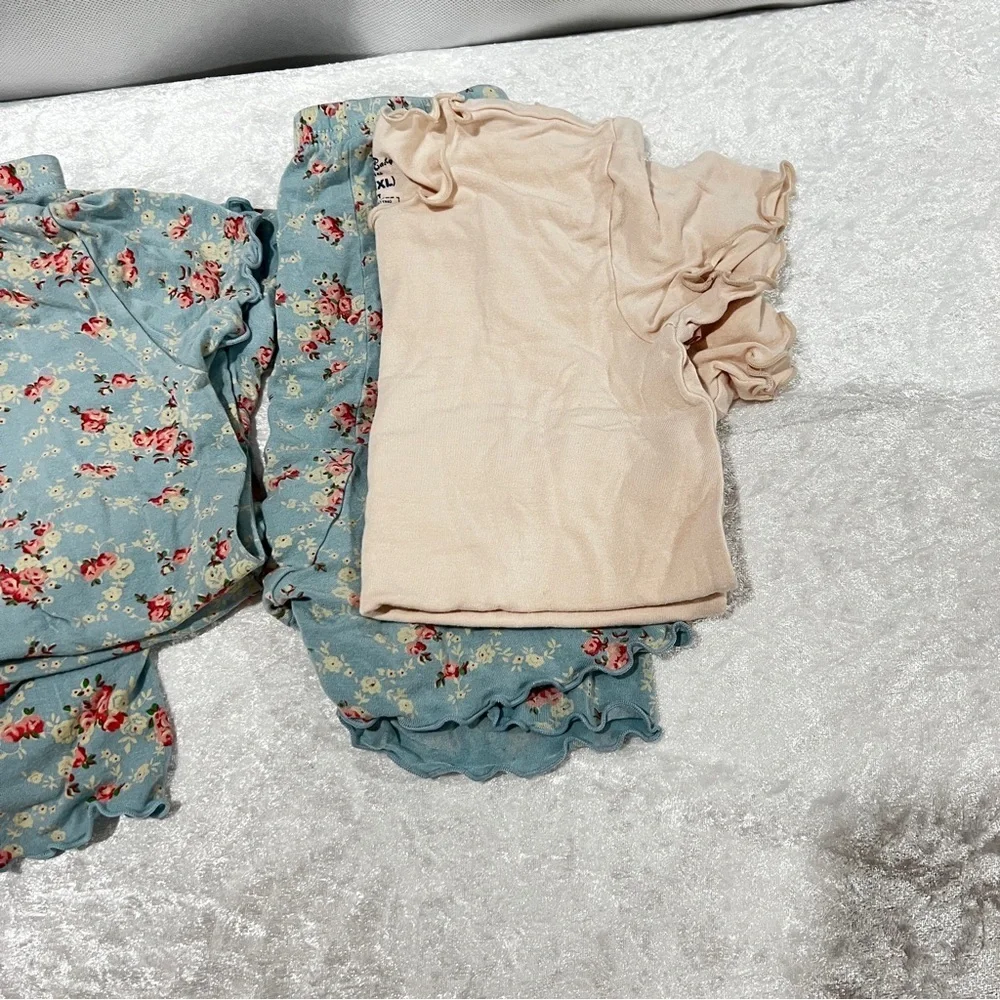 Vaenait Baby Pajama Bundle Lot 6 Pieces Size 120 (XL) 6-7 Years Old Girls Soft